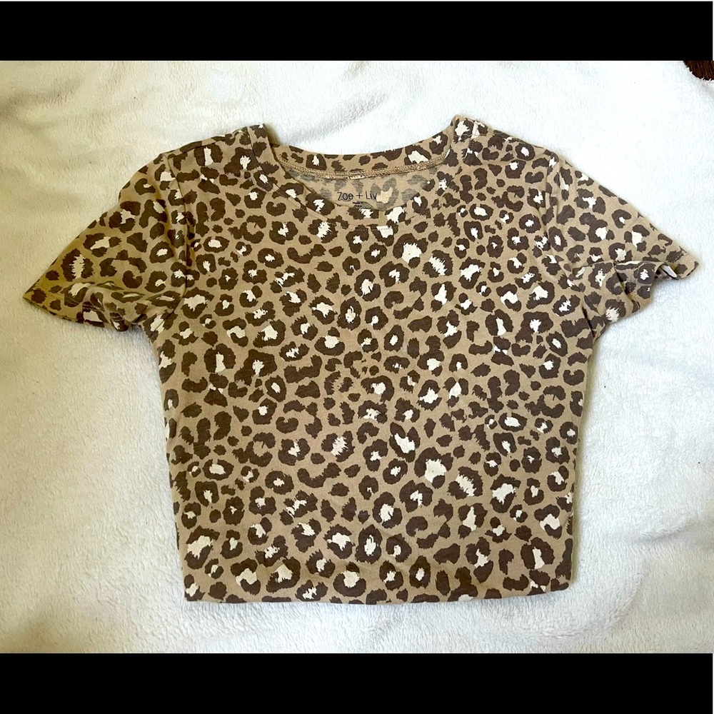 Cheetah print soft tee